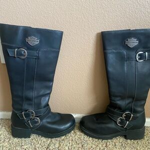 Harley-Davidson Black Combat Boots